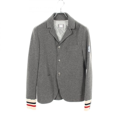 モンクレールガムブルー MONCLER GAMME BLEU ニット 衣料品 アウター ウール メンズ グレー系 9418200 【中古】