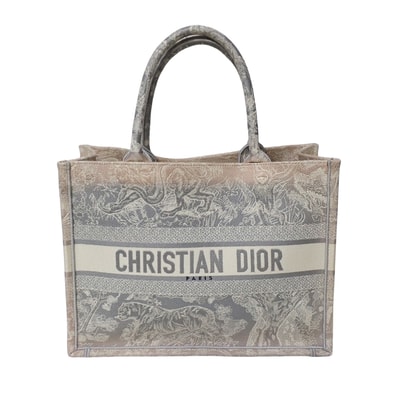 DIOR ディオール BookTote ブックトート ミディアム トワル ドゥ ジュイ エンブロイダリー M1296ZRGO_M20I グレー グレー レディース トートバッグ