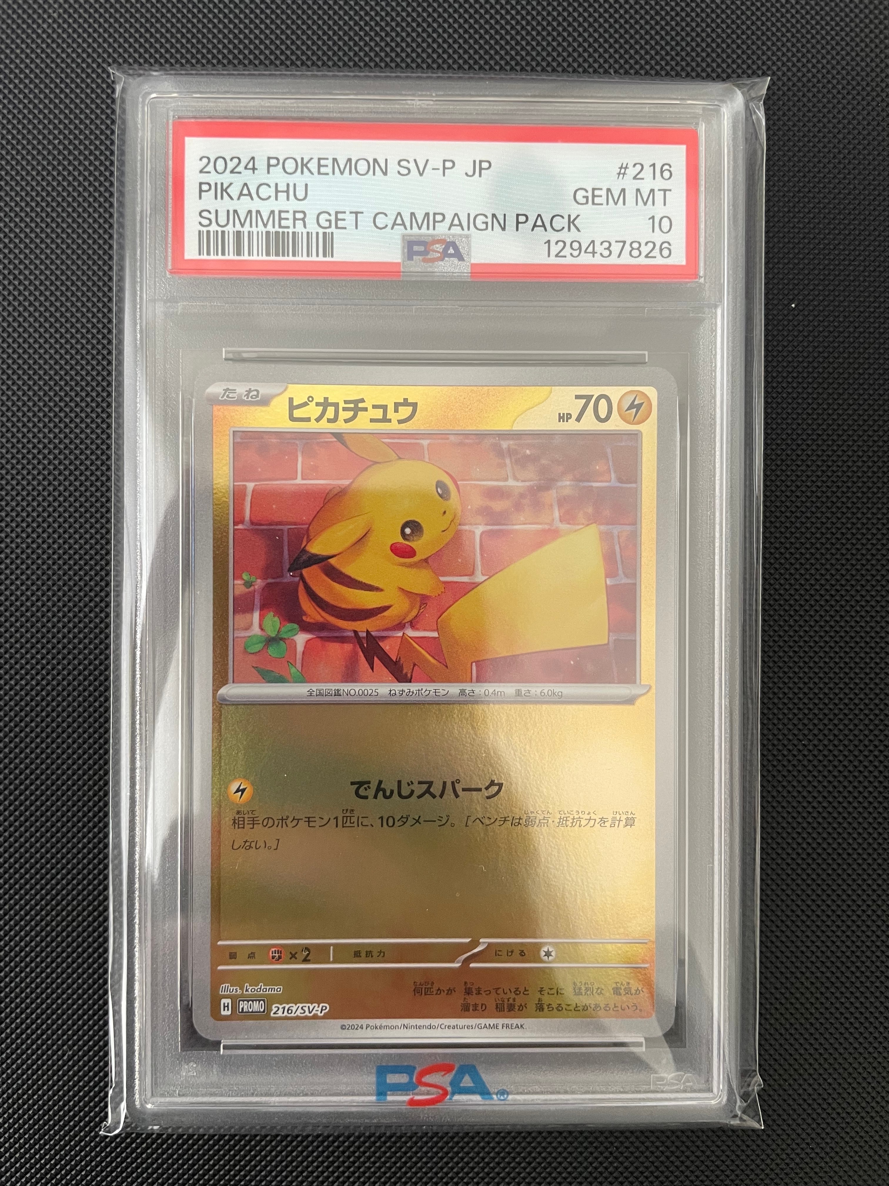 ピカチュウ P [SV-P 216](プロモカードパック「ポケカの夏がキタ!プロモカードGetキャンペーン!」)