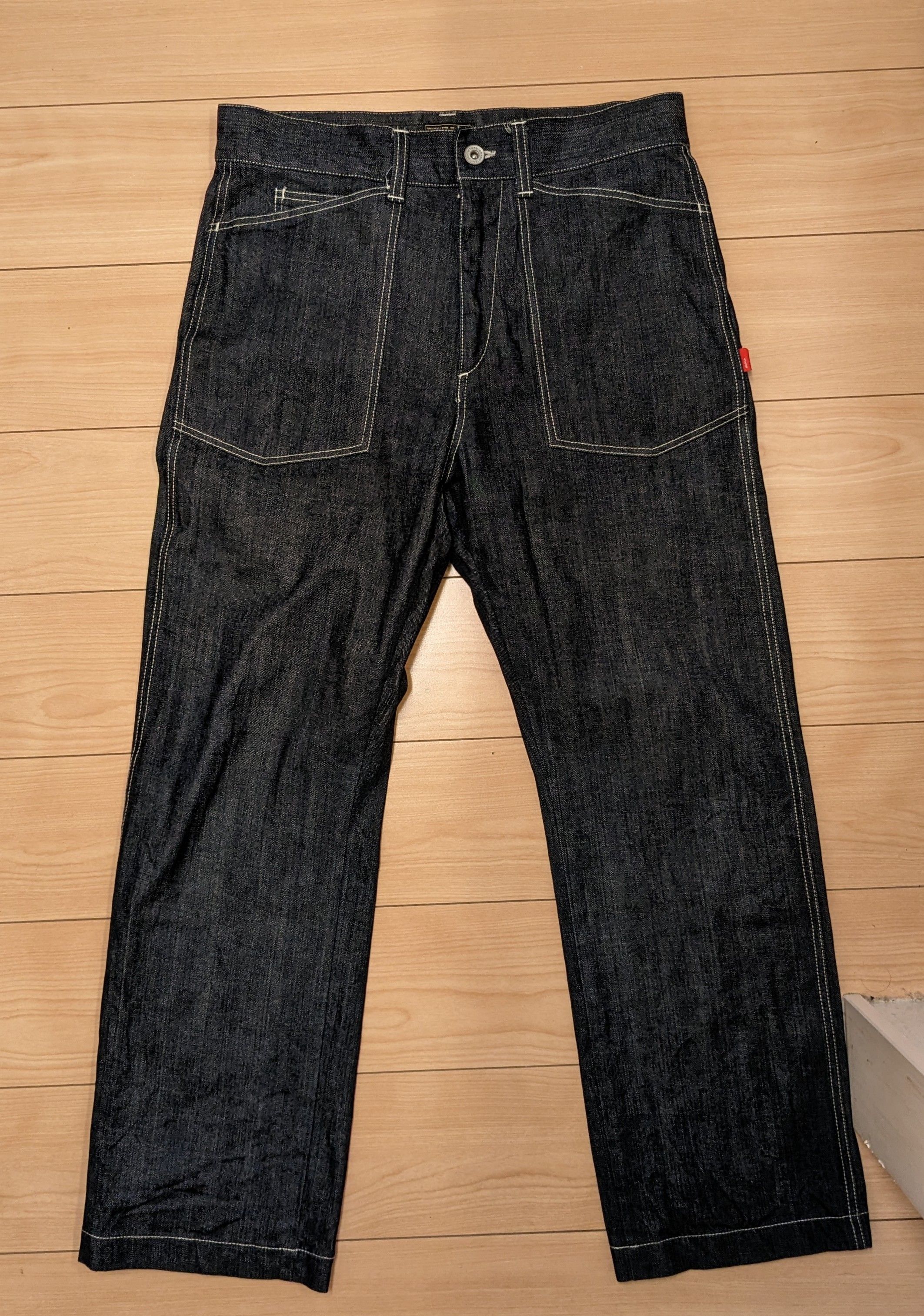 wtaps union trousers cotton denim