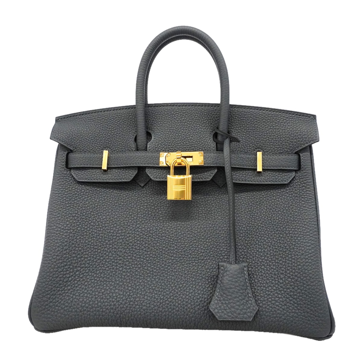 ★SALE【6hc2515-g】エルメス ハンドバッグ バーキン25 トゴ グリミスティ ゴールド金具 G刻印【中古】レディース