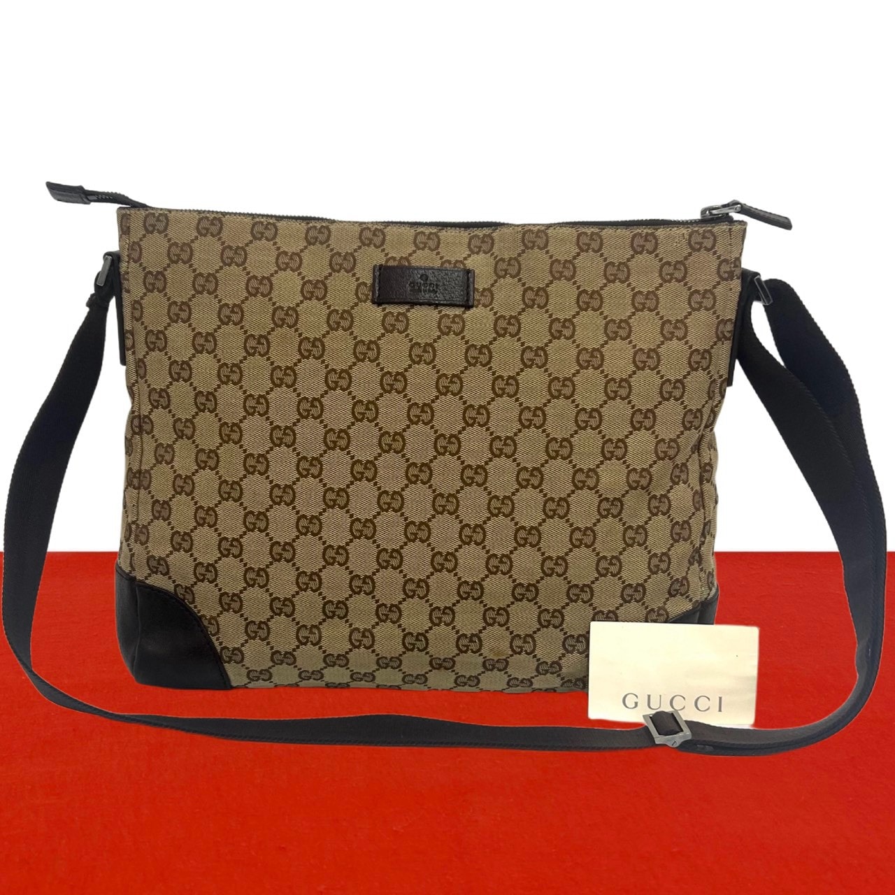 B (目立った傷や汚れなし)】GUCCI グッチ GG 柄 ロゴ キャンバス
