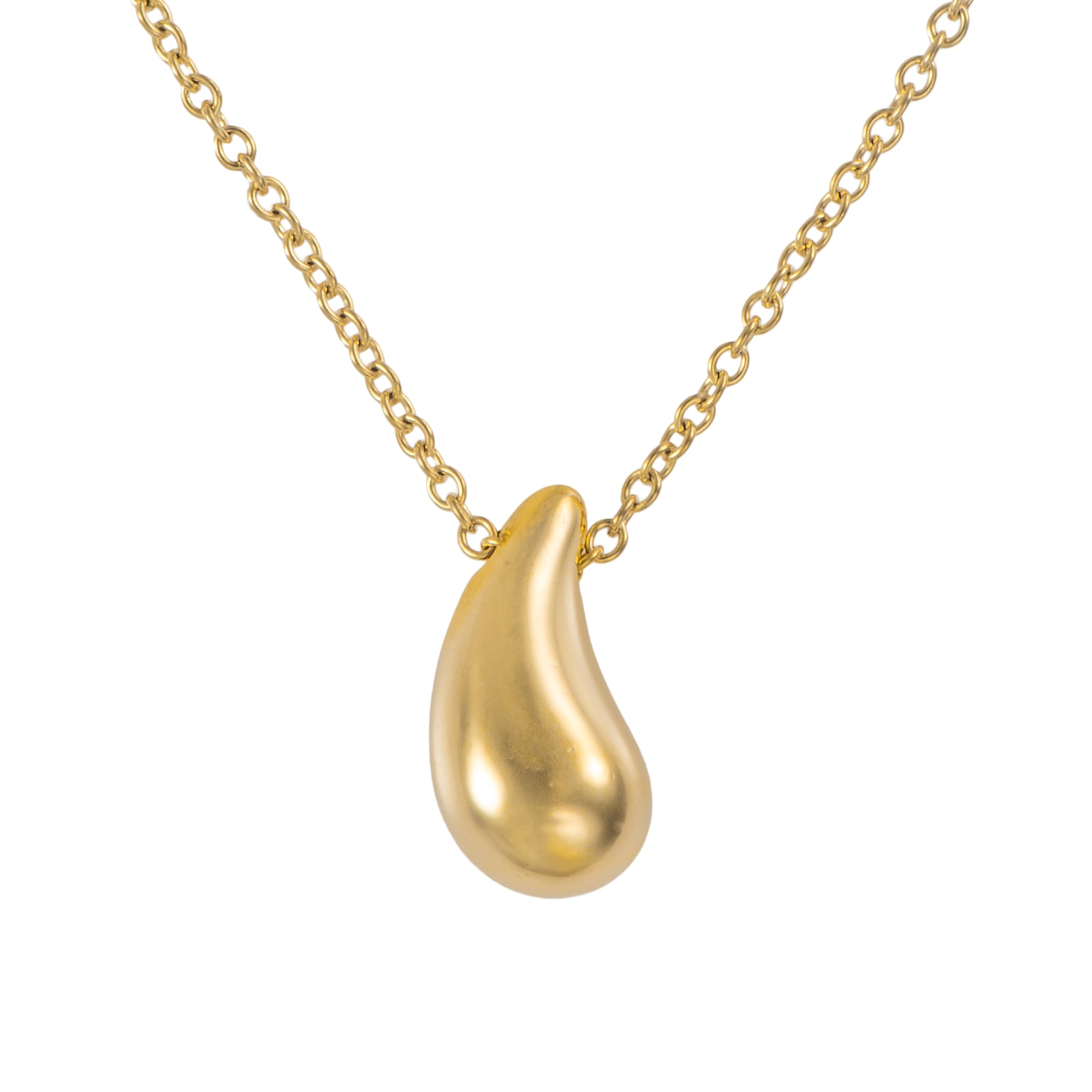 TIFFANY&Co. ティファニー ティアドロップ ペンダント ネックレス エルサ・ペレッティ K18YG ゴールド【中古】