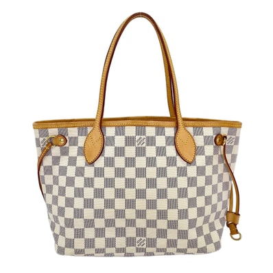 ヴィトン LV ダミエ・アズール ネヴァーフル PM トートバッグ【中古】