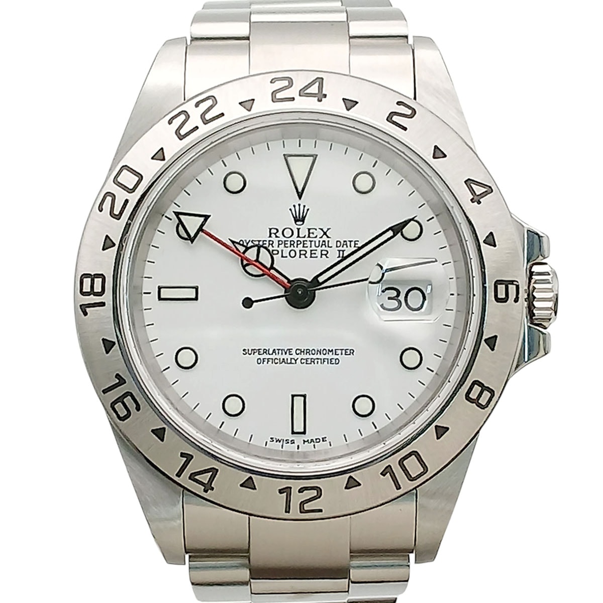 ROLEX ロレックス エクスプローラーII 腕時計 16570 ステンレススチール シルバー 自動巻き  メンズ【中古】