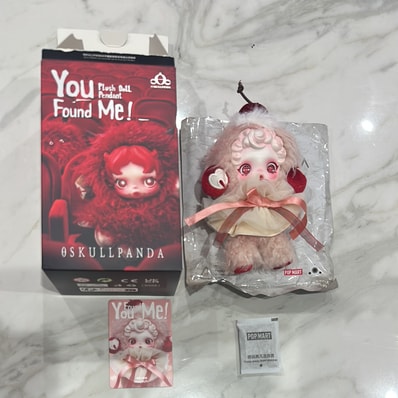 POP MART SKULLPANDA You Found Me! Series Plush Doll Pendant Moldy Muffin