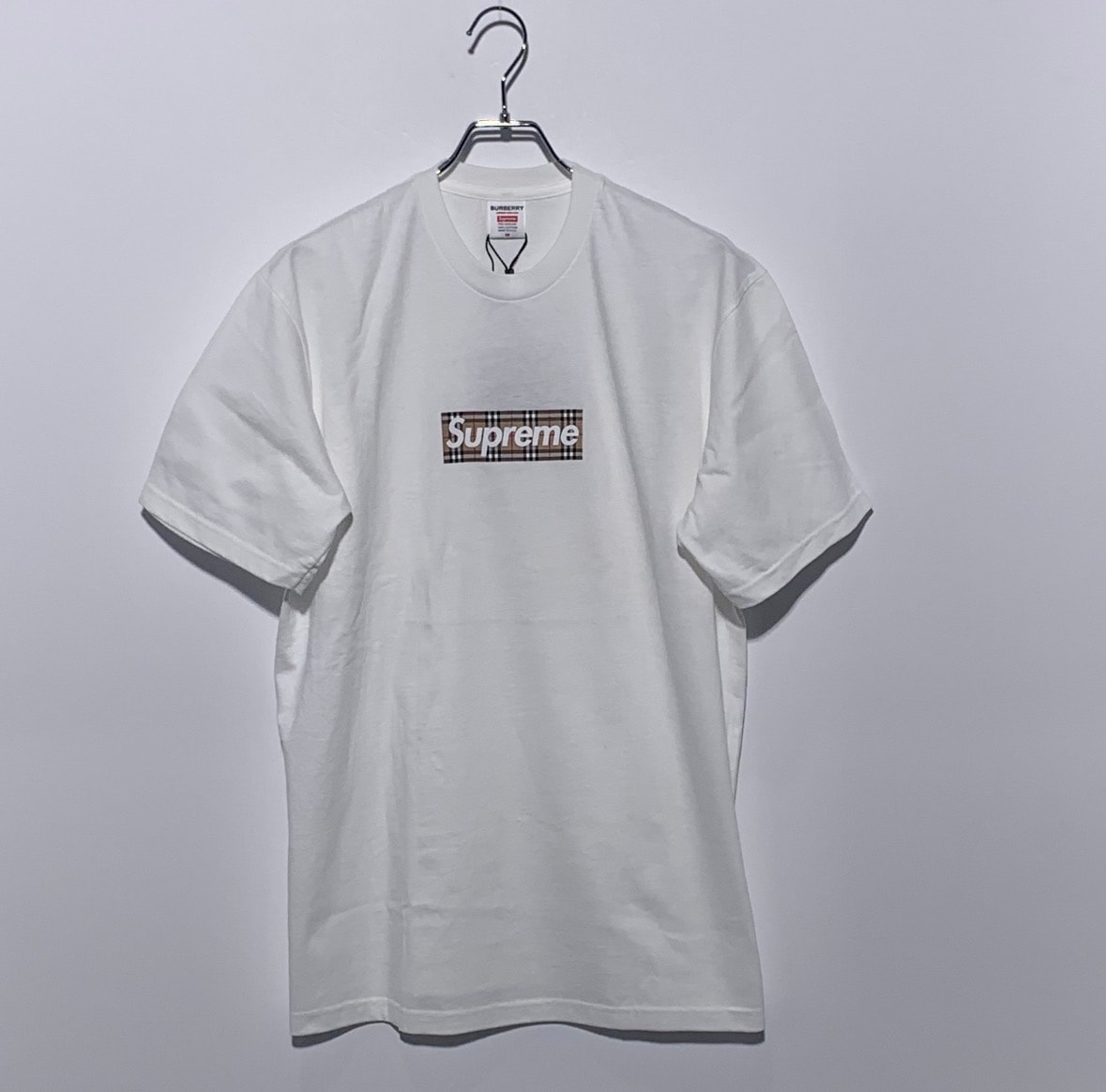 Supreme / Burberry Box Logo Tee "White"