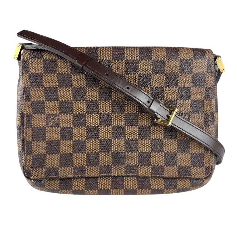 ルイ ヴィトン LOUIS VUITTON ショルダーバッグ ダミエ ミュゼット タンゴ ダミエキャンバス ブラウン ゴールド レディース N51255【中古】 z9034