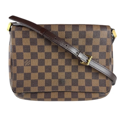 ルイ ヴィトン LOUIS VUITTON ショルダーバッグ ダミエ ミュゼット タンゴ ダミエキャンバス ブラウン ゴールド レディース N51255【中古】 z9034