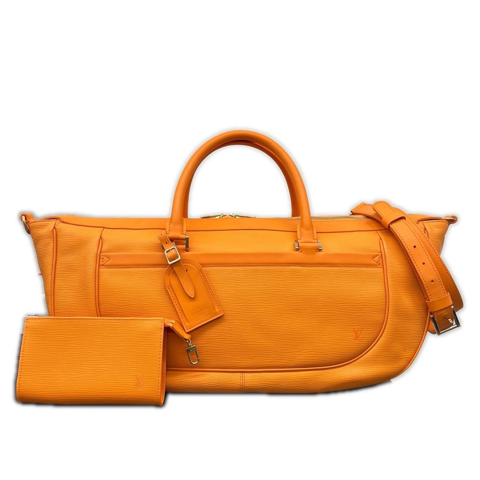 LOUIS VUITTON 希少 美品 ルイヴィトン ダヌーラGM マンダリン エピ 2way ハンドバッグ ショルダーバッグ M5890H レザー AR0073 オレンジ ヴィンテージ ABランク 中古 鑑定済 ヴィトンバッグ