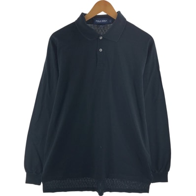古着 ラルフローレン Ralph Lauren POLO GOLF ポロゴルフ 総柄 長袖 ポロシャツ メンズL相当/eaa525994