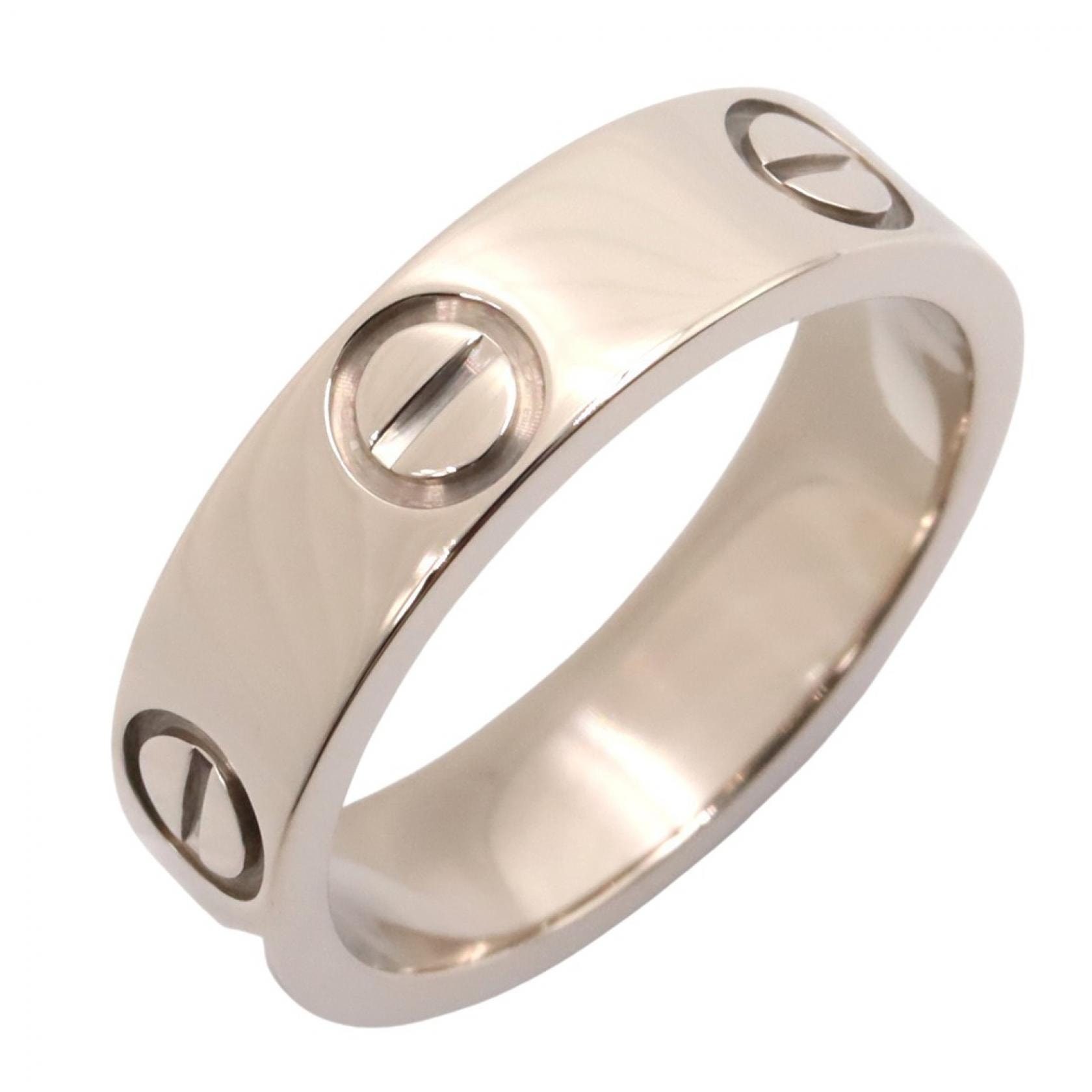 カルティエ CARTIER ラブリング リング・指輪 ジュエリー K18WG(ホワイトゴールド) レディース シルバー系 【中古】