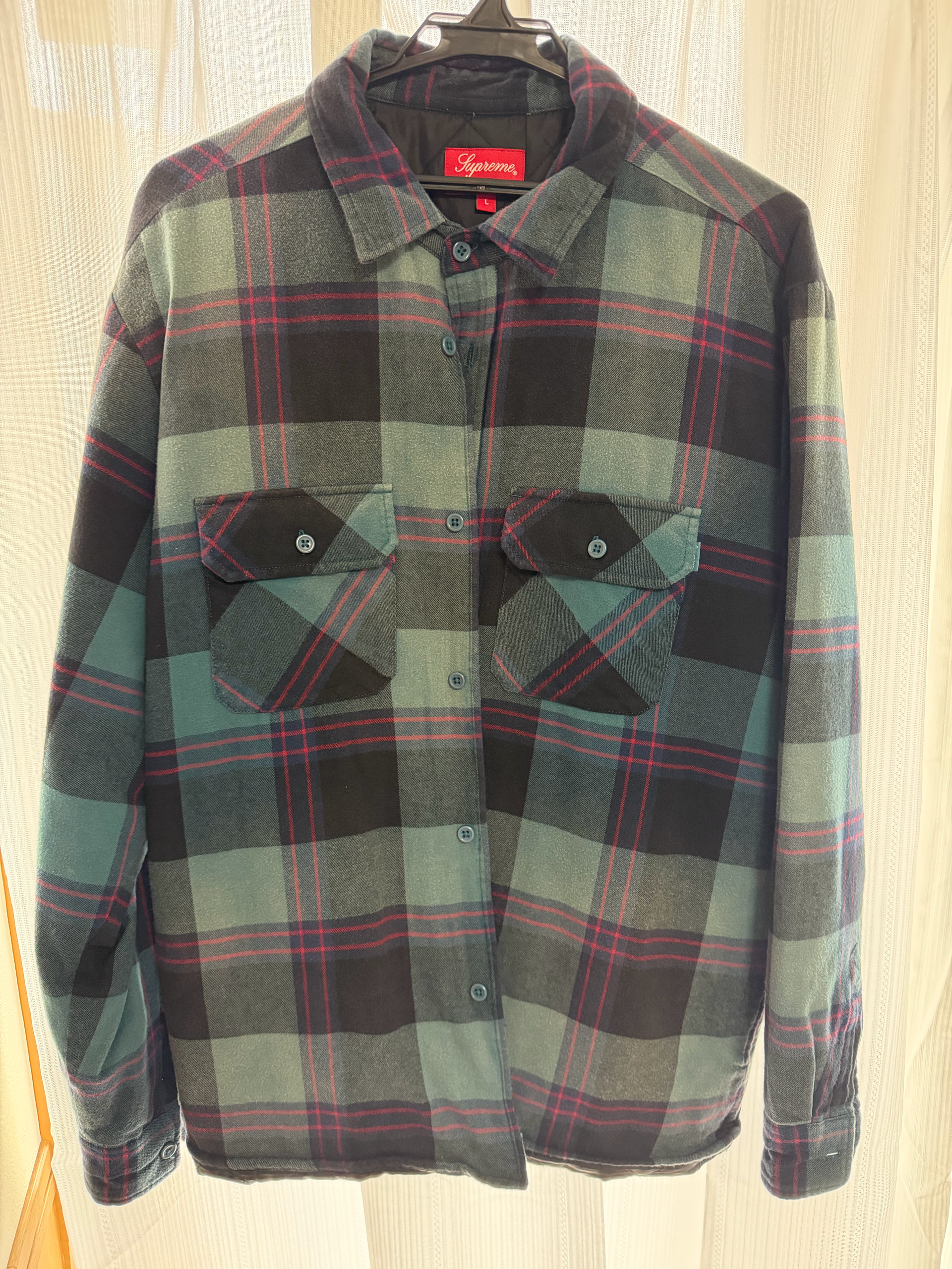 Supreme Quilted Flannel Shirt "Teal"