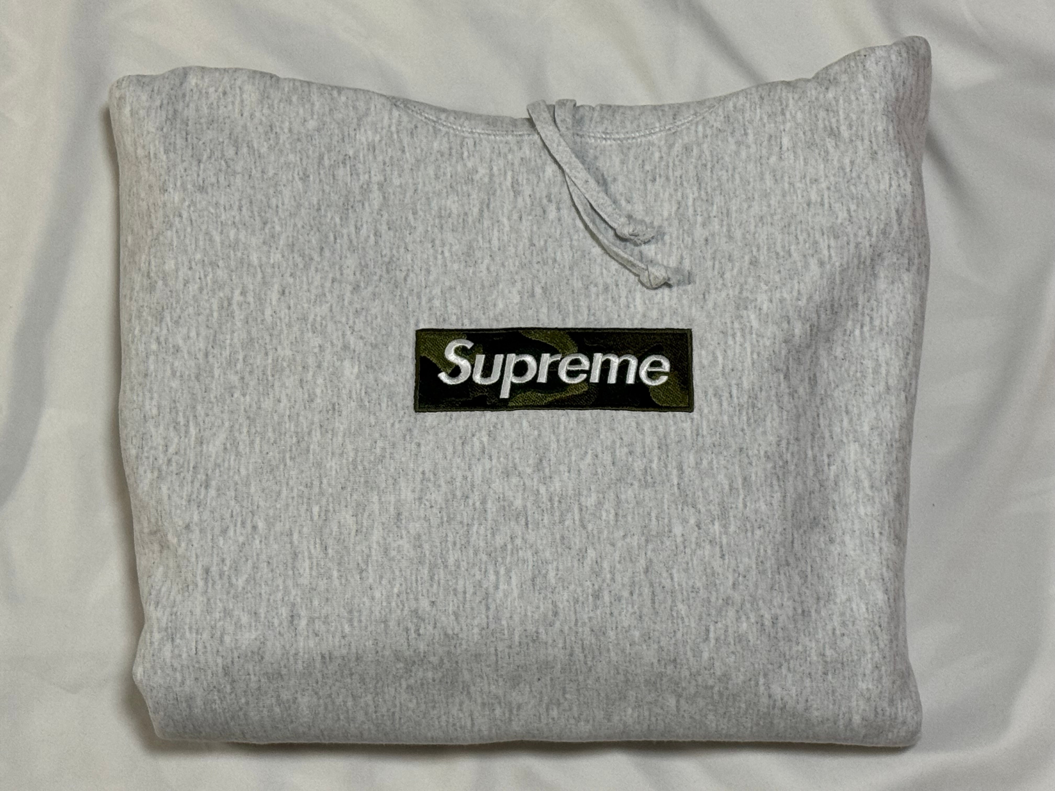 Supreme Box Logo Hooded Sweatshirt "Ash Grey" (23FW)