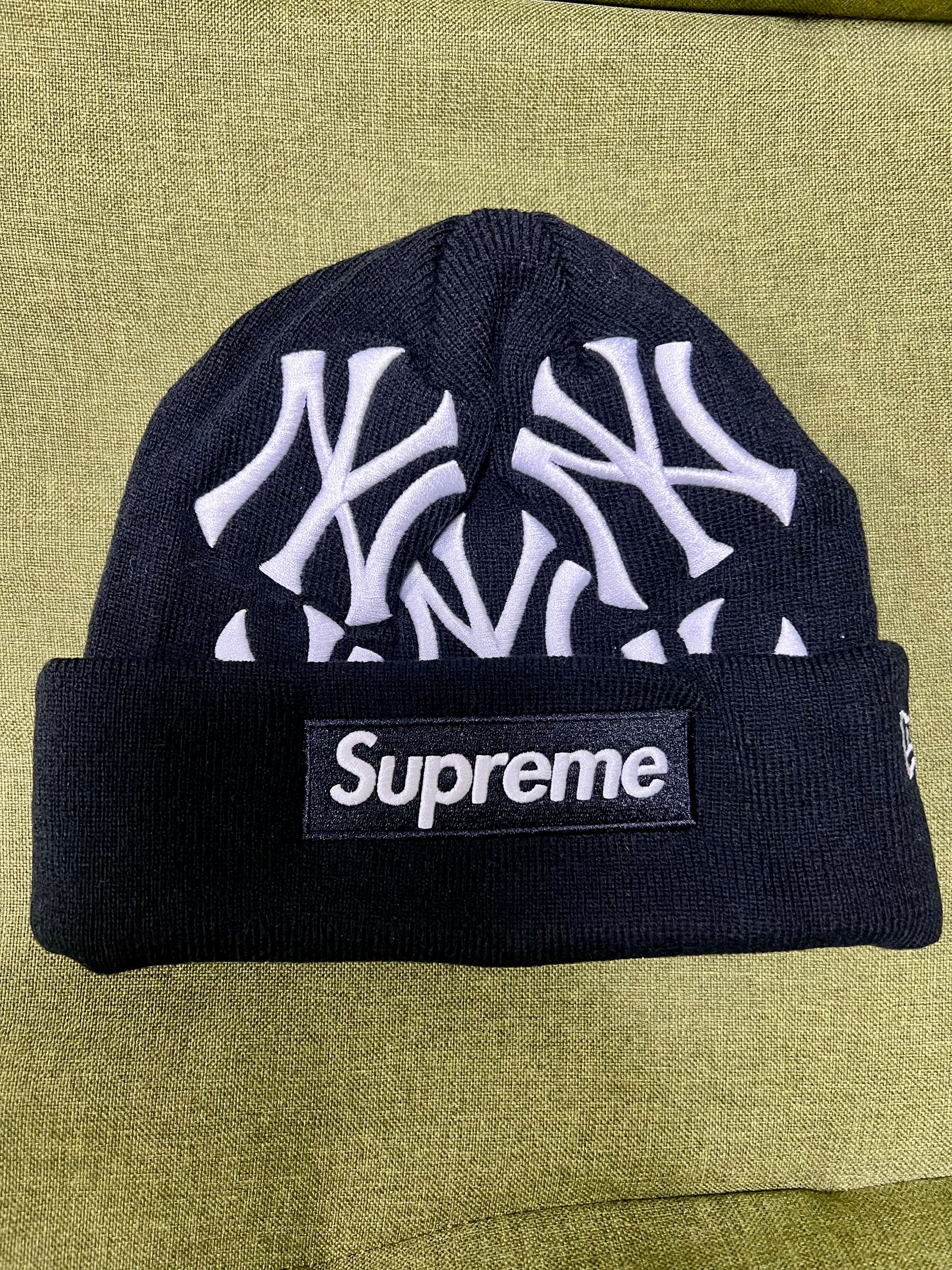 Supreme / New York Yankees / New Era Box Logo Beanie "Black"