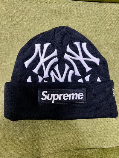 Supreme / New York Yankees / New Era Box Logo Beanie "Black"