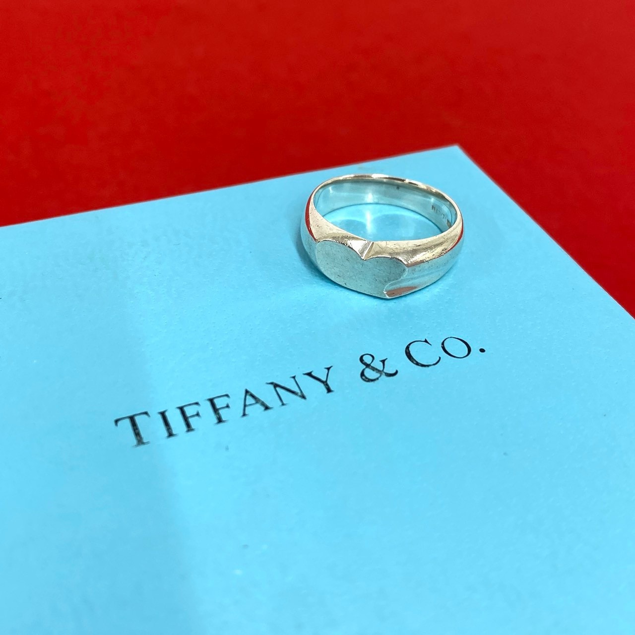 TIFFANY&Co. ティファニー シグネット リング シルバー925 リング・指輪 11号 シルバー
 75314