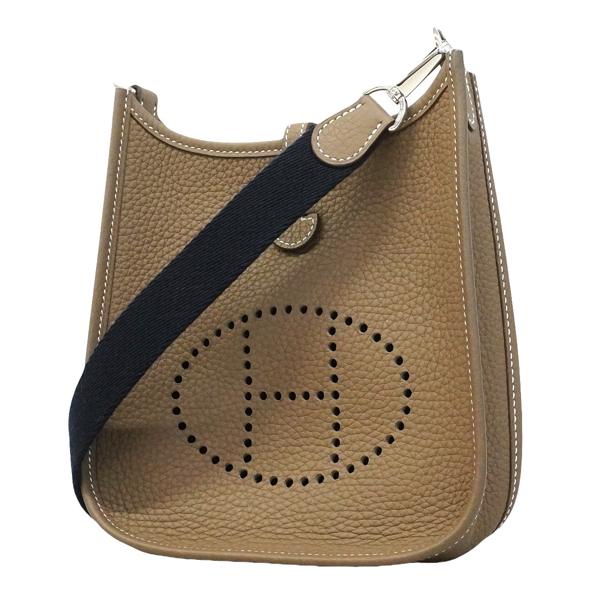 ★SALE【6hd3591】エルメス ショルダーバッグ エヴリンTPM トリヨンクレマンス エトゥープ シルバー金具 D刻印【中古】レディース