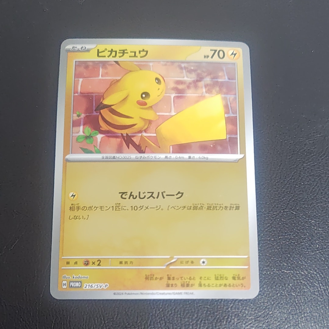 ピカチュウ P [SV-P 216](プロモカードパック「ポケカの夏がキタ!プロモカードGetキャンペーン!」)