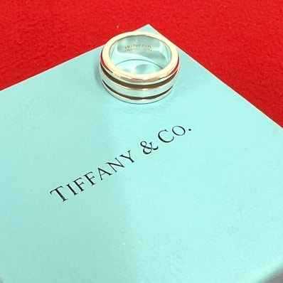 TIFFANY&Co. ティファニー グルーブド ダブルライン リング シルバー925 リング・指輪 8.5号 シルバー
29860