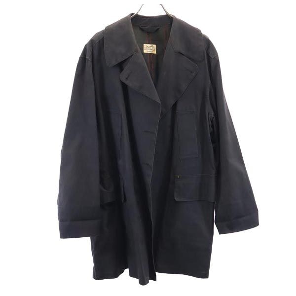 HERMES エルメス チェスターコート 黒