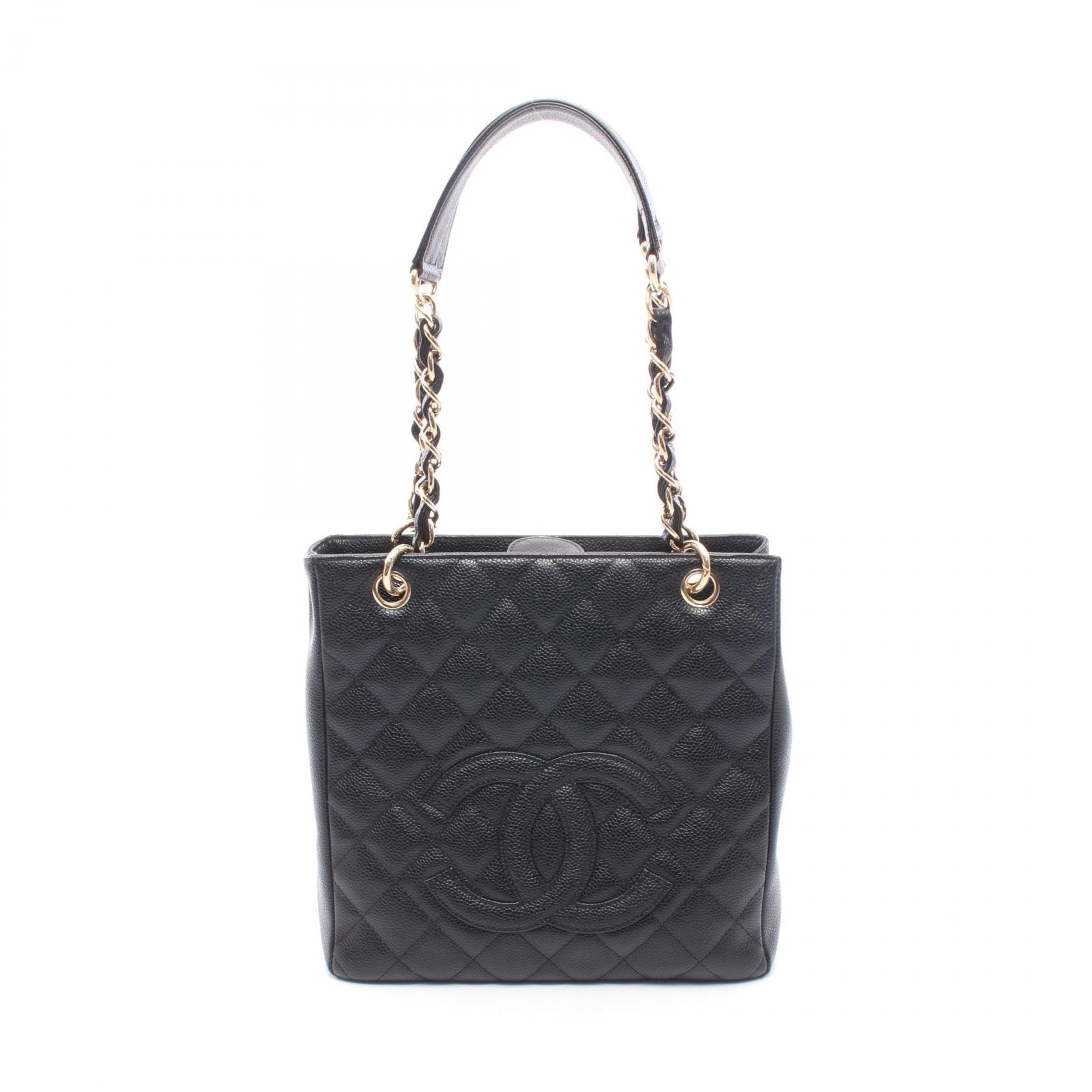 シャネル CHANEL マトラッセ PST トートバッグ バッグ キャビアスキン(グレインドカーフ) レディース ブラック系 A20994 【中古】