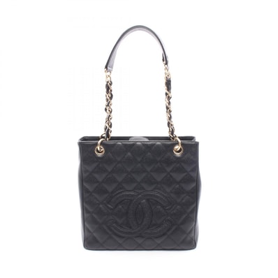 シャネル CHANEL マトラッセ PST トートバッグ バッグ キャビアスキン(グレインドカーフ) レディース ブラック系 A20994 【中古】