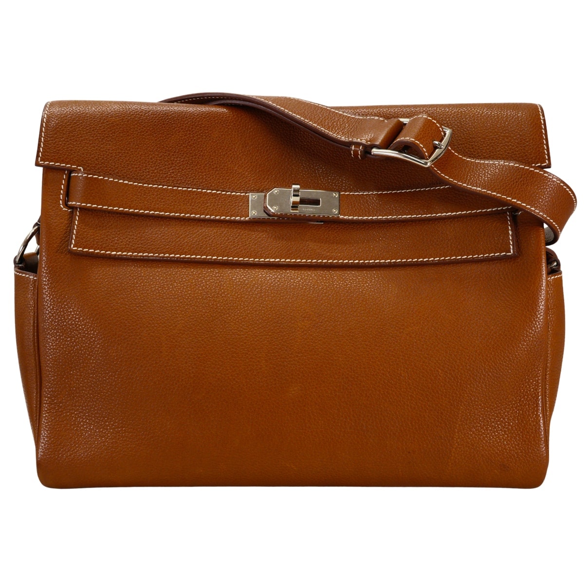 HERMES エルメス ショルダーバッグ ケリー メッセンジャー 32 GM フォーヴ バレニア シルバー金具 B刻印 Aランク【中古】