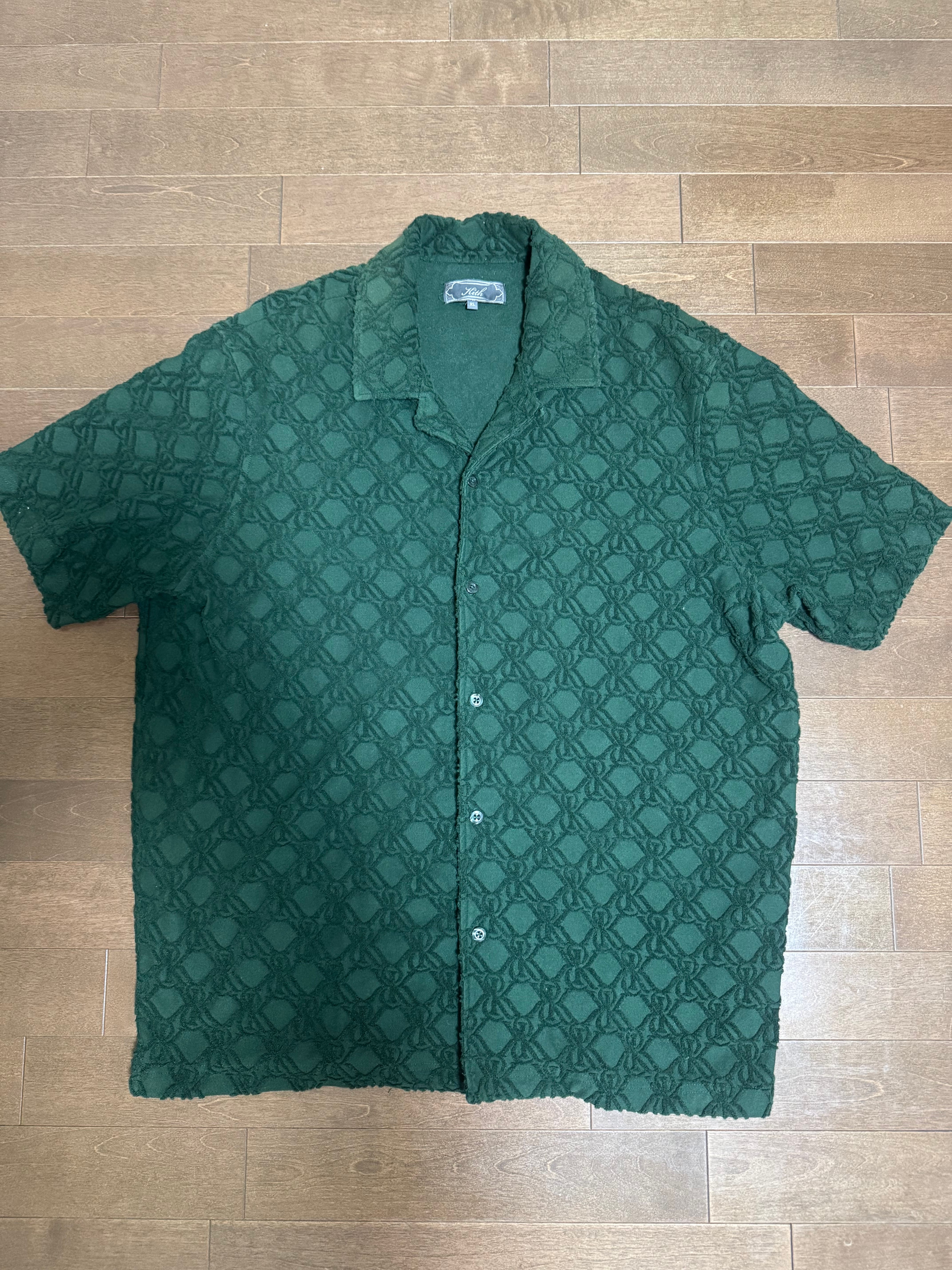 Kith Monogram Terry Thompson Camp Collar Shirt "Stadium"