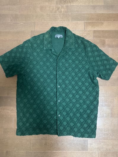 Kith Monogram Terry Thompson Camp Collar Shirt "Stadium"