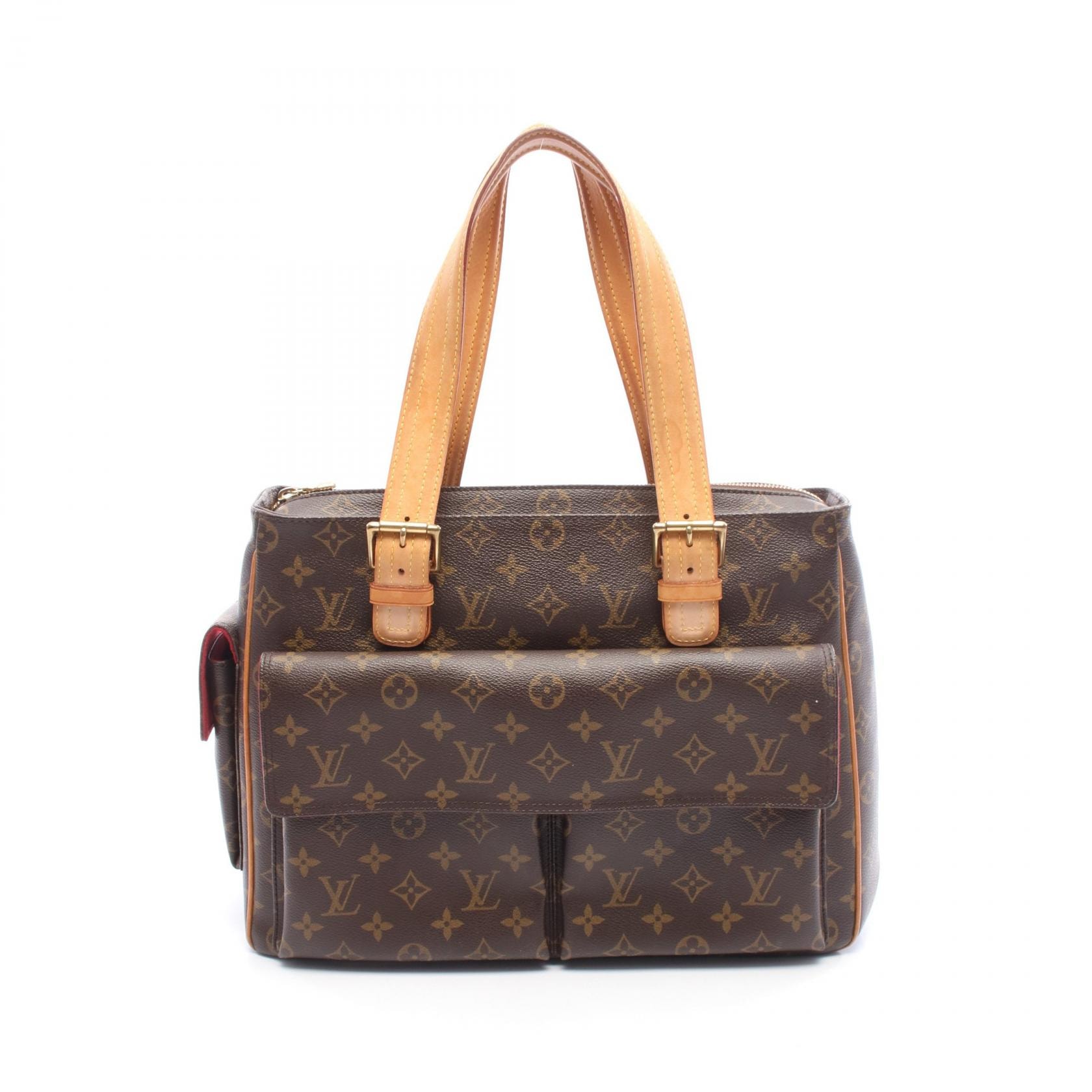 ルイ・ヴィトン LOUIS VUITTON ミュルティプリシテ モノグラム ハンドバッグ バッグ PVCコーティングキャンバス レザー レディース ブラウン系 M51162 【中古】
