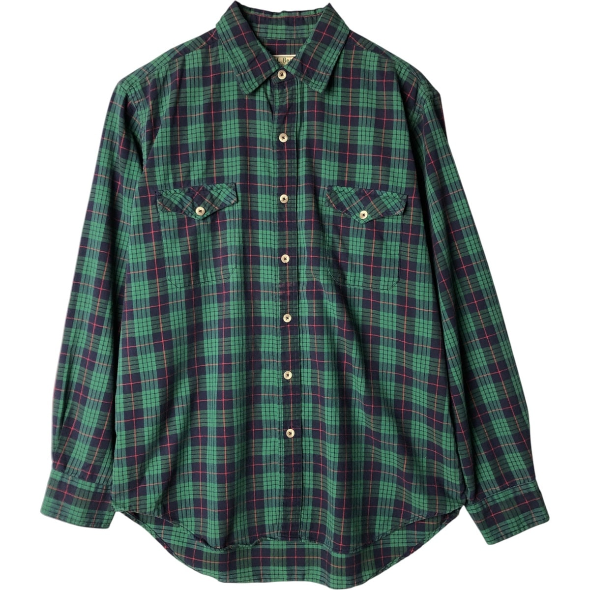 古着 80~90年代 エルエルビーン L.L.Bean 長袖 コットンチェックシャツ USA製 メンズL相当 ヴィンテージ/eaa577529