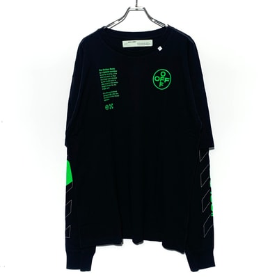 OFF-WHITE layered LS TEE Black