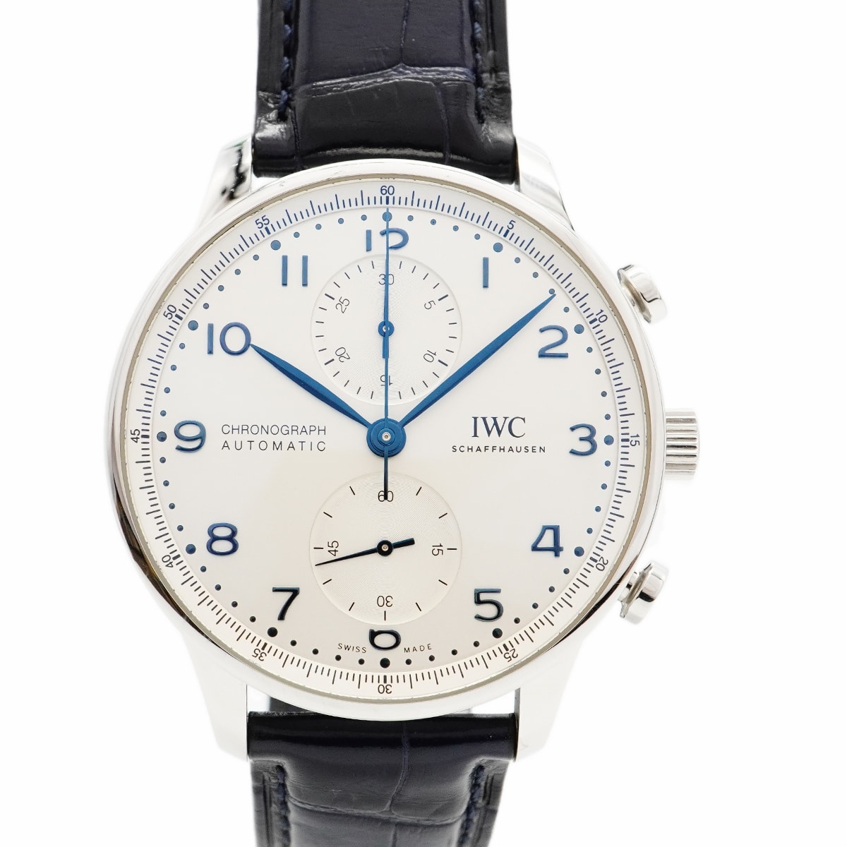 【6wcb0120】IWC アイダブリューシー シャフハウゼン ポルトギーゼ IW371605 シルバー文字盤【中古】腕時計 メンズ