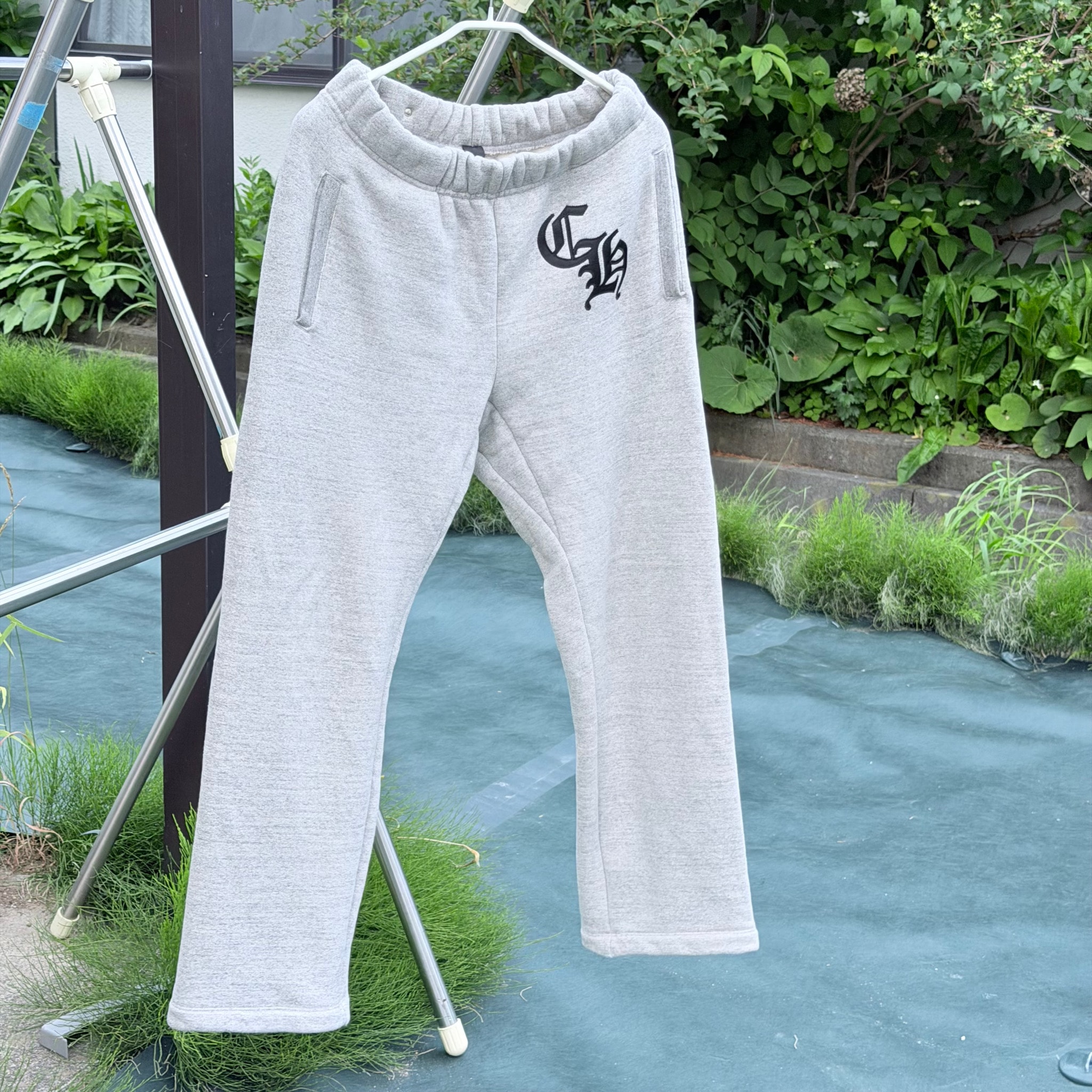 Chrome Hearts Y Not CH Applique Embroidery Sweat Pants "Grey"