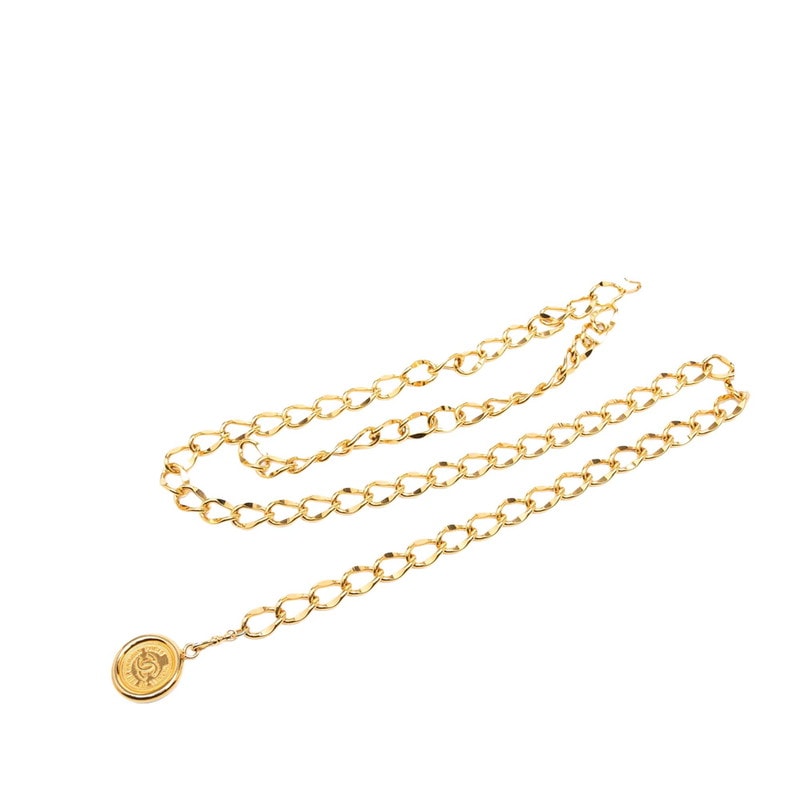 샤넬 코코 마크 31 RUE CAMBON 체인 벨트 골드 도금 여성 CHANEL [중고]