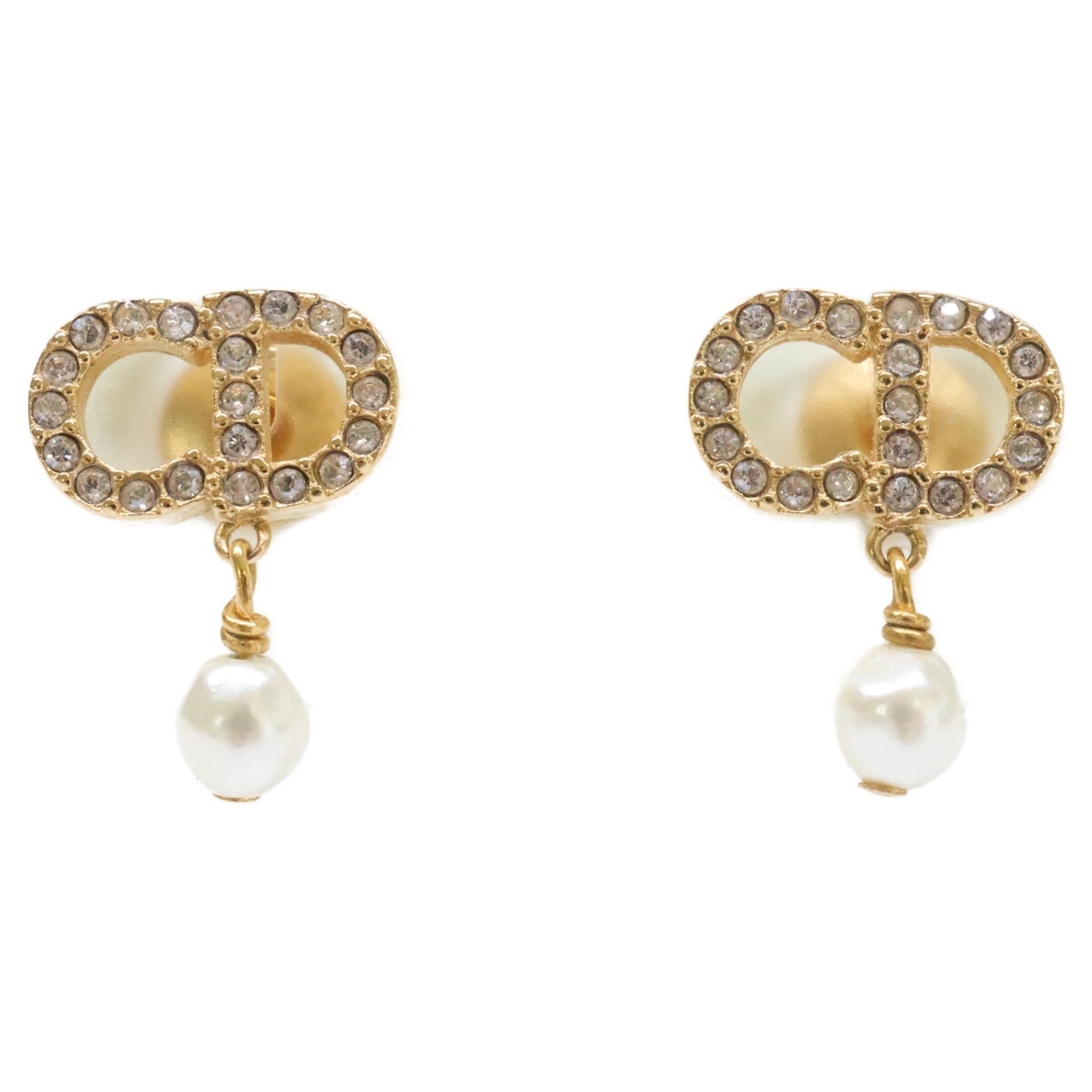 ディオール 【美品】Dior Tribales ディオールトライバル メタル・レジンパール・クリスタル