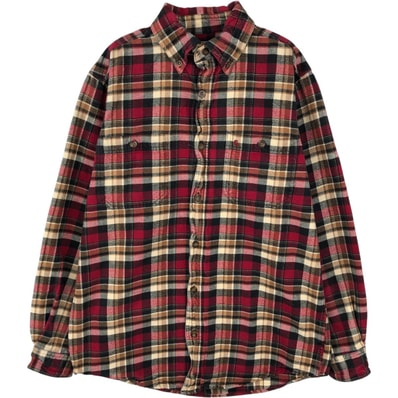 古着 カーハート Carhartt 長袖 ボタンダウン フランネルチェックシャツ メンズM相当/eaa637946