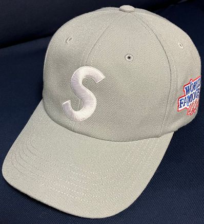 Supreme World Famous S Logo 6-Panel "Grey"