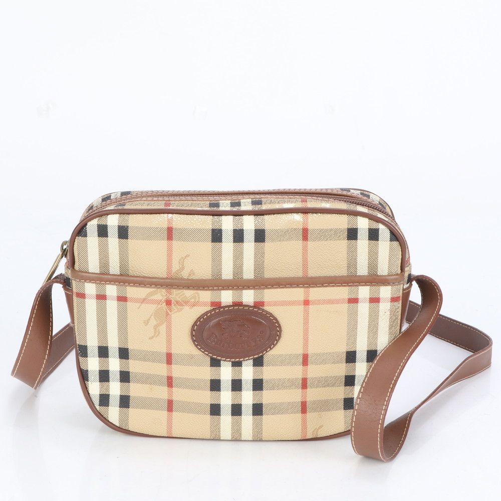 バーバリー ノバ チェックシャドーホース ホースロゴ クロスボディ