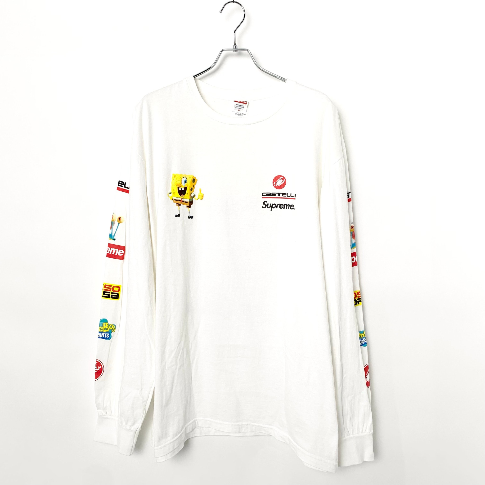 Supreme x SpongeBob Castelli Racing L/S Tee "White"