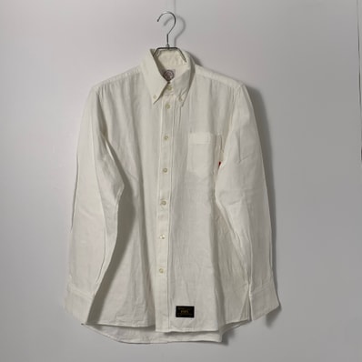 WTAPS 16AW steel L/S Button Down Shirt Long Sleeve White
