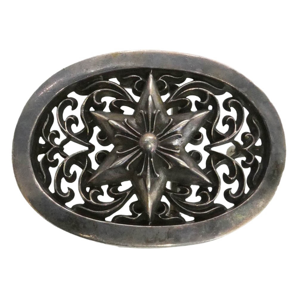 CHROME HEARTS クロムハーツ(原本無) BUCKL OVAL STAR1.5 クラシックオーバルスター バックル シルバー系【中古】