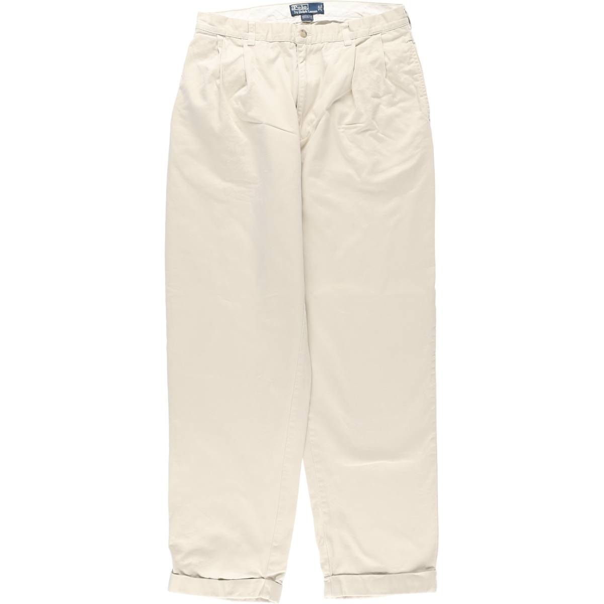 古着 ラルフローレン Ralph Lauren POLO by Ralph Lauren HAMMOND PANT ツータック チノパンツ メンズw33相当/eaa613999