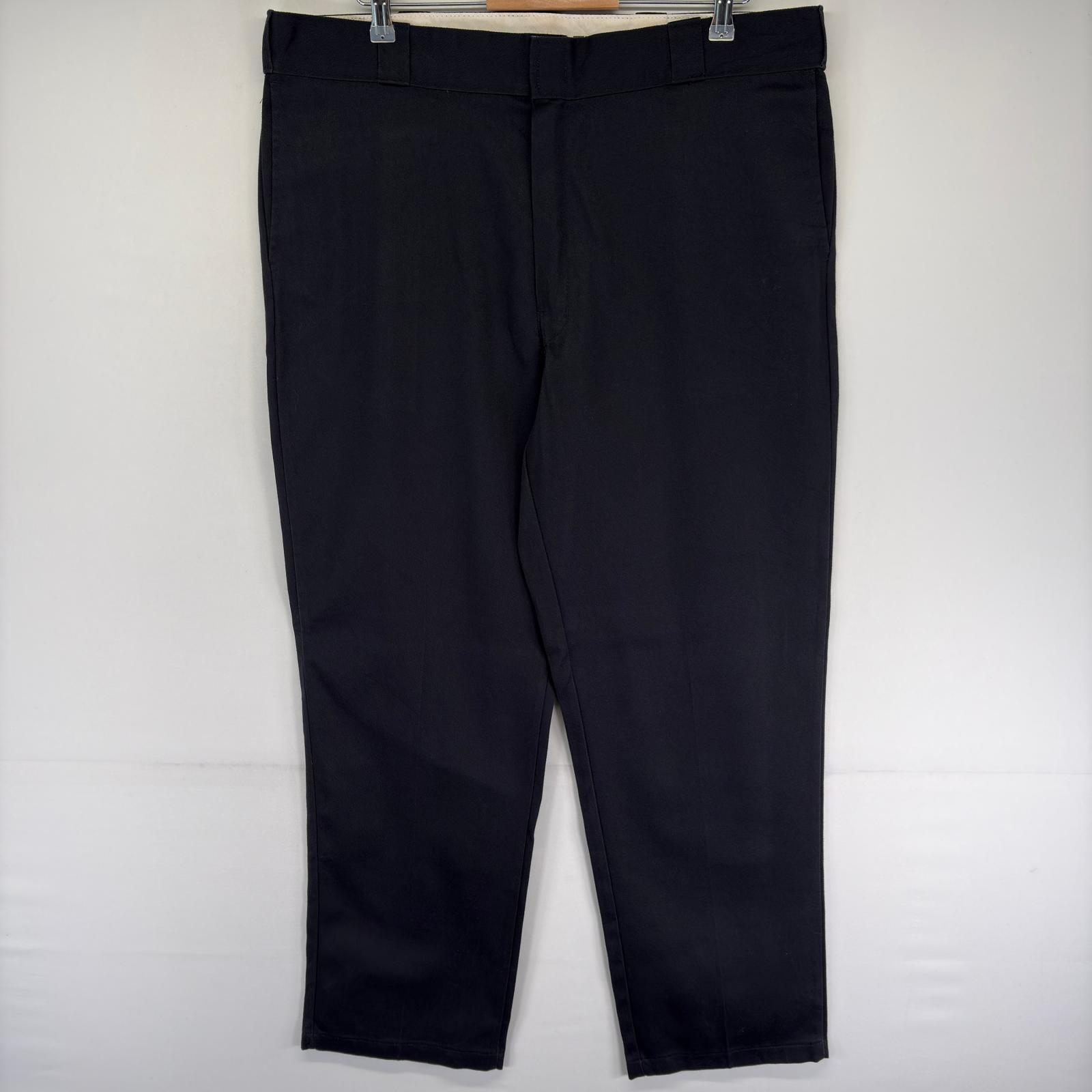 古着 ディッキーズ Dickies パンツ ワークパンツ チノパン スラックス 874 ジッパーフライ ストレート w40 L32  ブラック系 メンズ