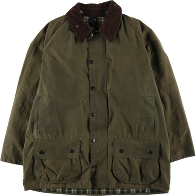 古着 80~90年代 バブアー Barbour BEAUFORT ビューフォート 旧3ワラント オイルド ハンティングジャケット 英国製 C46 メンズXL相当 ヴィンテージ/eaa614844