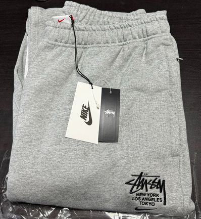 Nike x Stussy International Sweatpants (US Size) "Grey" DC4227-050