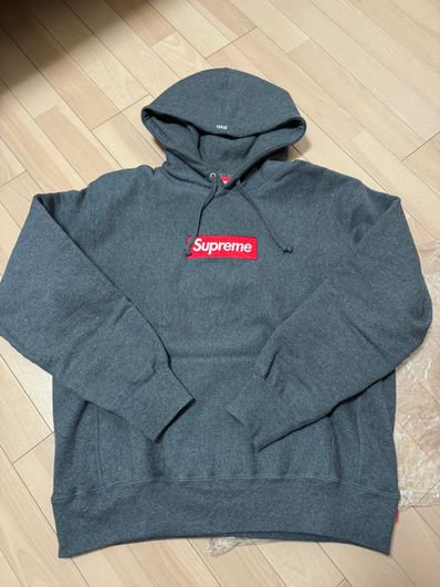 Supreme Box Logo Hooded Sweatshirt "Charcoal" (21FW)