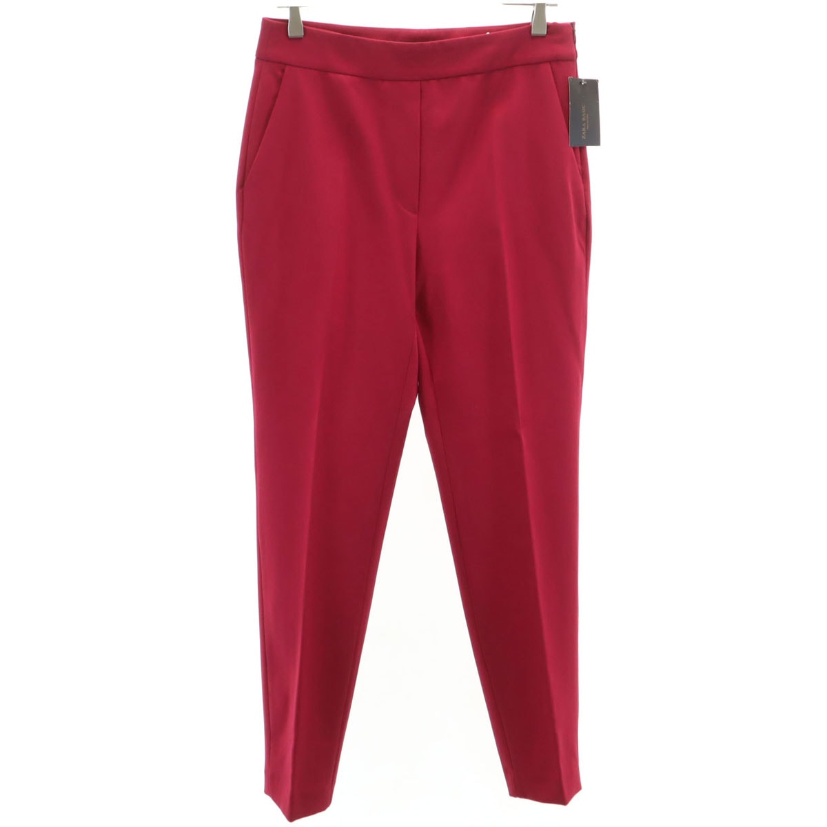 未使用 ZARA BASIC ザラベーシック テーパードパンツ M マゼンタ