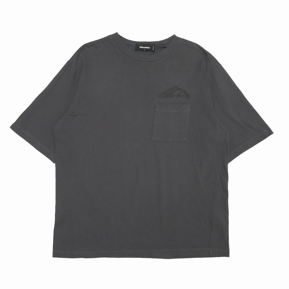 ■美品■2024年製■DSQUARED2 ディースクエアード Icon New Generation Loose Fit Pocket T-Shirt 半袖Tシャツ サイズL イタリア製 ブランド古着【中古】20260516/RA9372
